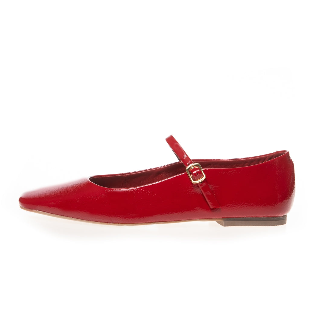 COPENHAGEN SHOES ALL FOR LOVE-PATENT Ballet flats 0016 RED