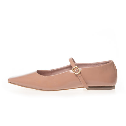 COPENHAGEN SHOES ALL FOR LOVE-PATENT Ballet flats 1738 NUDE