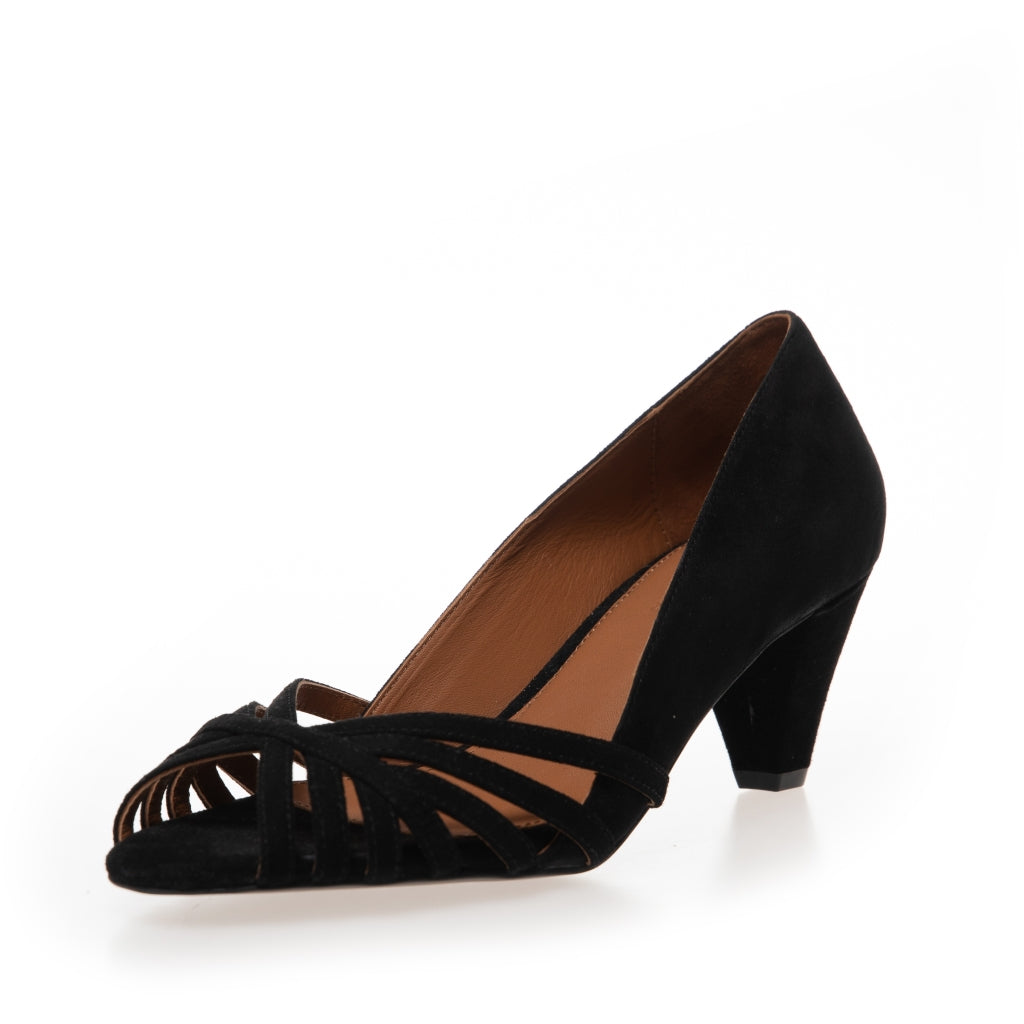 COPENHAGEN SHOES ALL I NEED SUEDE Stilettos 001 Black