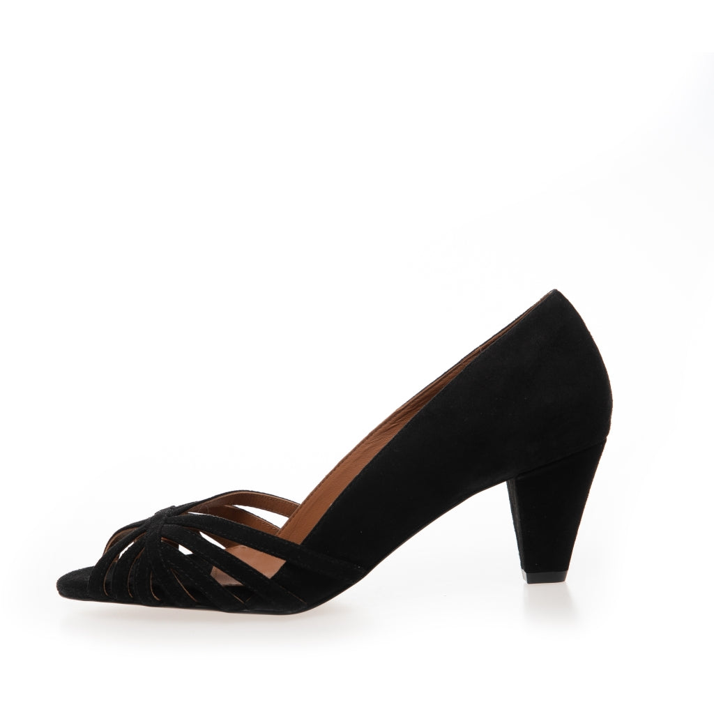 COPENHAGEN SHOES ALL I NEED SUEDE Stilettos 001 Black