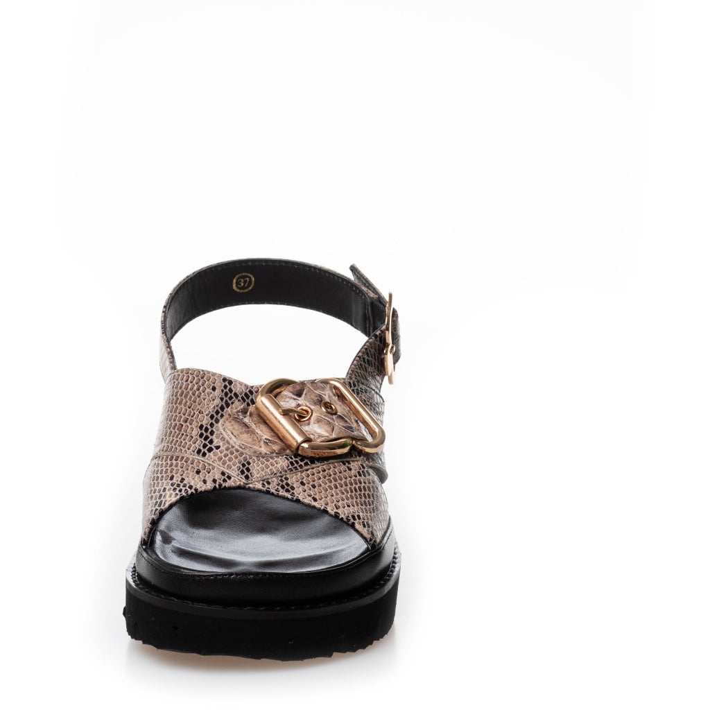 COPENHAGEN SHOES AS A WOMAN Sandals 103 COGNAC SNAKE