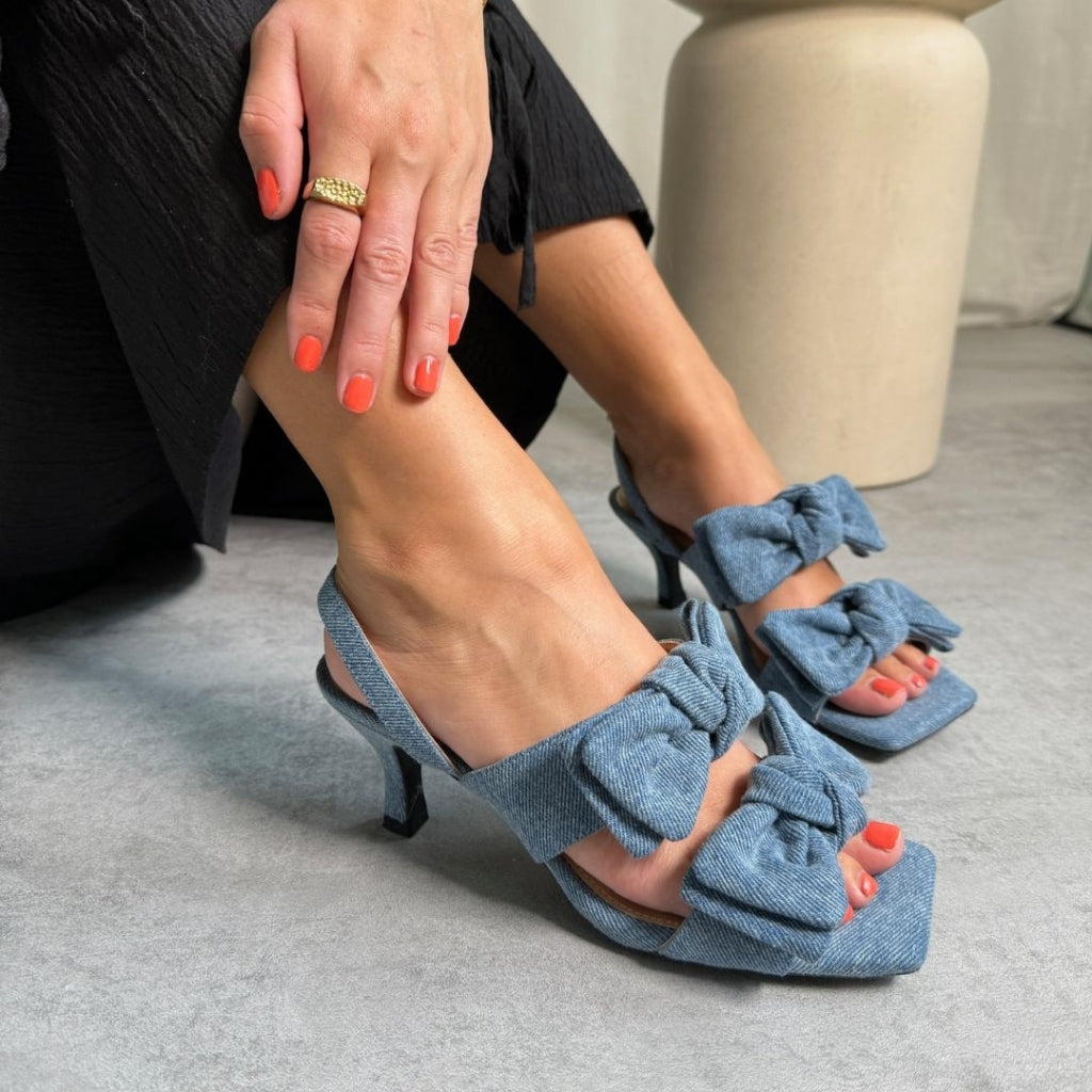 Denim stilettos hotsell