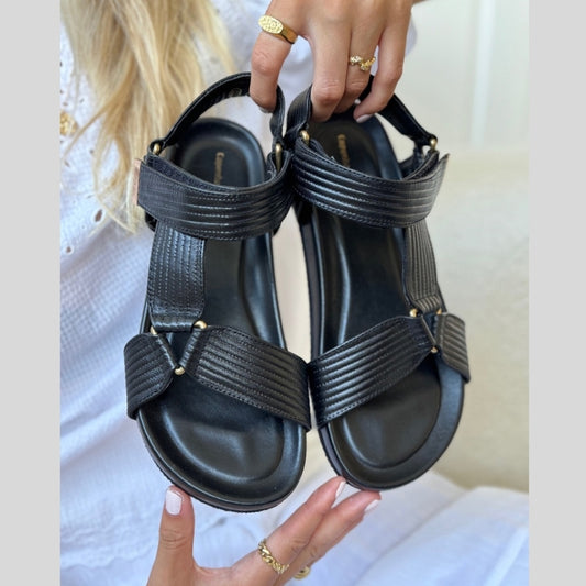 COPENHAGEN SHOES CARRIE LEATHER Sandals 0001 BLACK