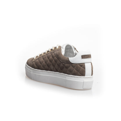 COPENHAGEN SHOES DAYS OF FUN QUILT SUEDE Sneakers 0057 TAUPE