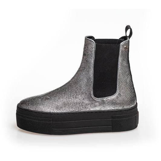 COPENHAGEN SHOES ENYA BOOT SILVER Boots 009 Silver Snake