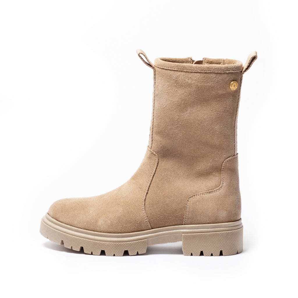 COPENHAGEN KIDS FOREST FOR GLAM GIRL SUEDE FUR (WR) Boots 0002 BEIGE