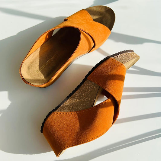 COPENHAGEN SHOES FRANCES 22 Suede Slippers 00065 ORANGE (ARANCIO 400)