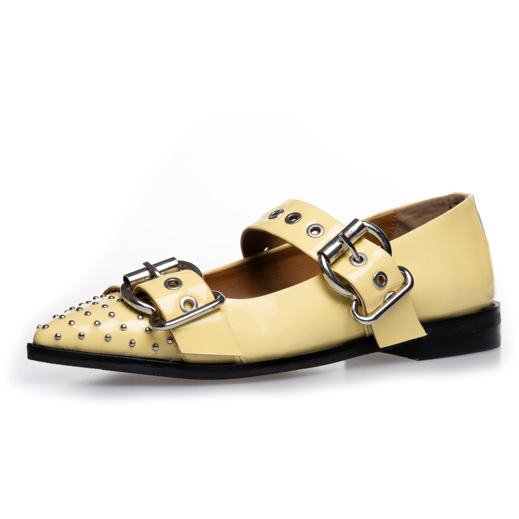 COPENHAGEN SHOES FUTURE VIBES PATENT Ballet flats 0087 YELLOW