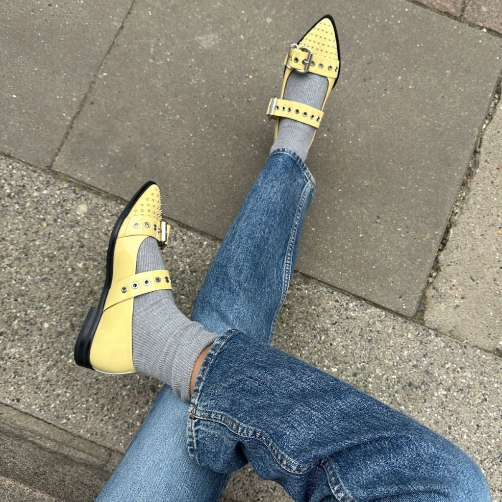 COPENHAGEN SHOES FUTURE VIBES PATENT Ballet flats 0087 YELLOW