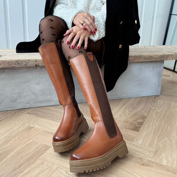 COPENHAGEN SHOES GOING HIGH 22 COPENHAGEN Long boot 112 Cognac