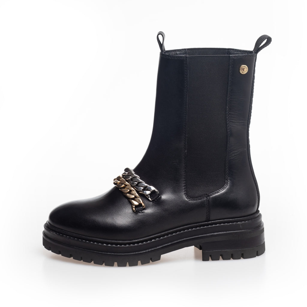 COPENHAGEN SHOES I'M HERE Boots 2210 BLACK W/GOLD + SILVER