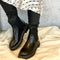 COPENHAGEN SHOES LINA Leather Boots 001 Black