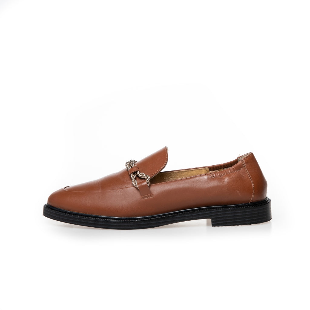 COPENHAGEN SHOES LOVE AND WALK - COGNAC Loafers 0241 COGNAC