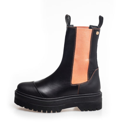 COPENHAGEN SHOES NEW GOING Boots 2203 BLACK/ORANGE