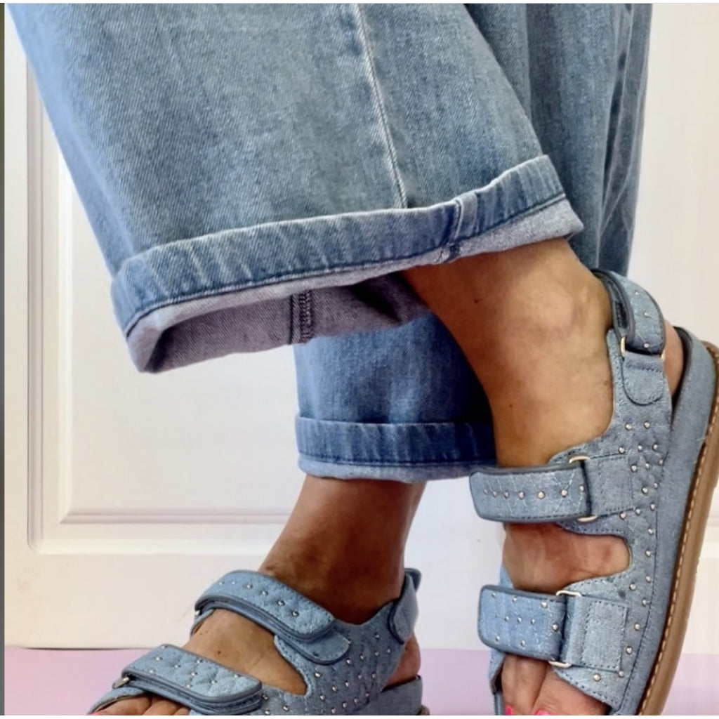 COPENHAGEN SHOES STUDS ON JEANS Sandals 077 Jeans blue