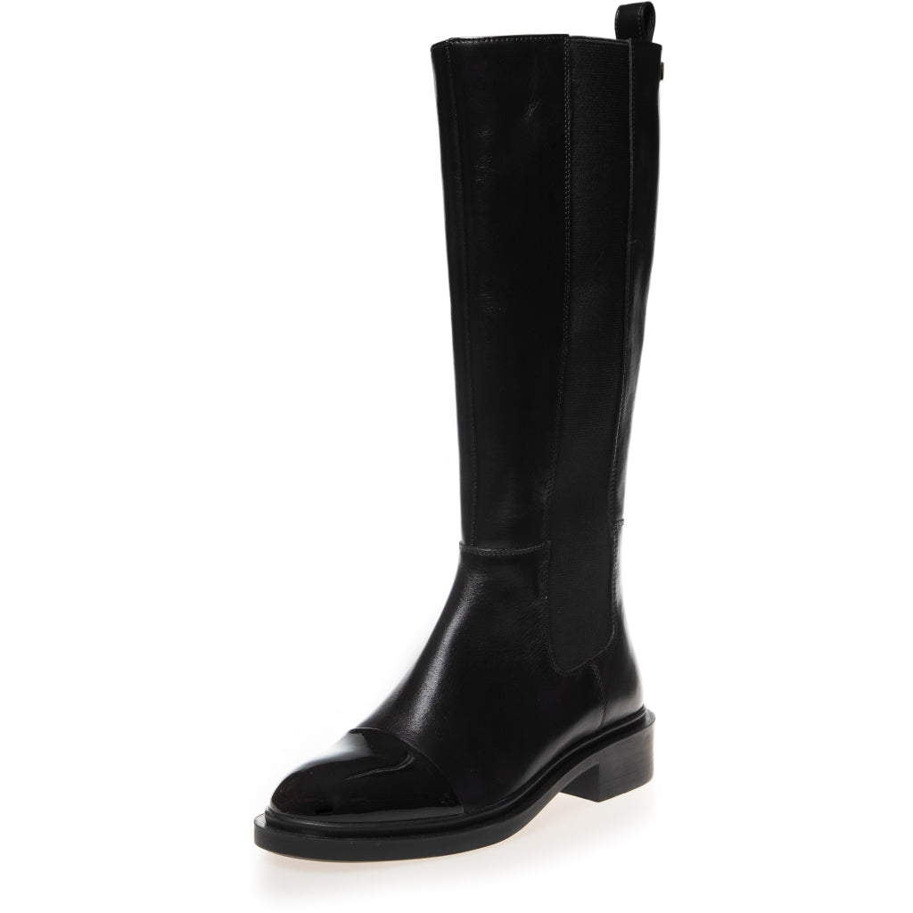 COPENHAGEN SHOES THE LOVE BOOT PATENT / TOE Long boot 0001 BLACK