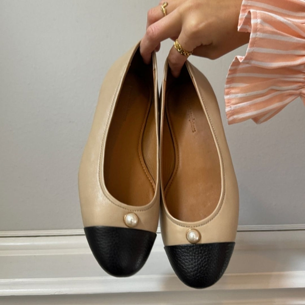 COPENHAGEN SHOES THE NEW PEARL BALLERINA Ballet flats 0007 BLACK / NUDE