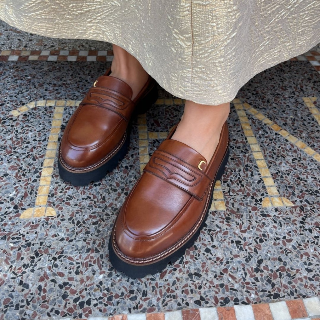 COPENHAGEN SHOES WALK FOR ME Loafers 0241 COGNAC