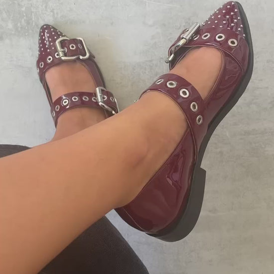 COPENHAGEN SHOES FUTURE VIBES PATENT Ballet flats 229 Bordo