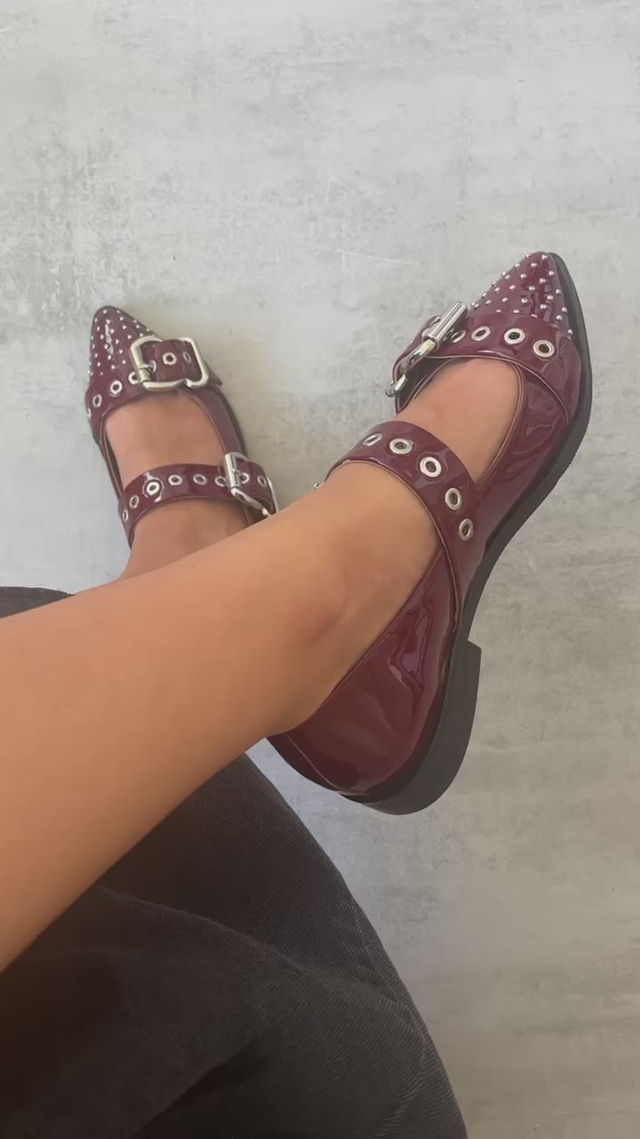 COPENHAGEN SHOES FUTURE VIBES PATENT Ballet flats 229 Bordo