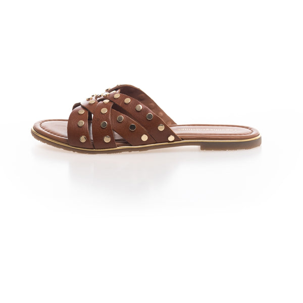 LALA STUDS COGNAC